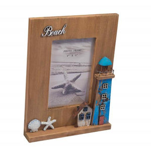 Blue Harbour Picture Frame 4X6" Lighthouse Dark Natural 4X6