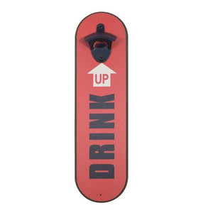 SeasonZ Bottle Opener Red "Drink Up" 