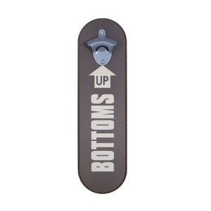 SeasonZ Bottle Opener Grey "Bottoms Up" 