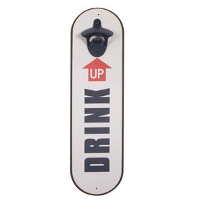 SeasonZ Bottle Opener White "Drink Up" 