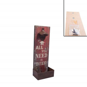 SeasonZ Bottle Opener Red "All You Need Is Beer" 