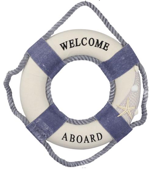 Blue Harbour Lifebuoy Welcome Aboard 