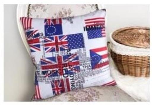 SeasonZ British Flag Cushion 18