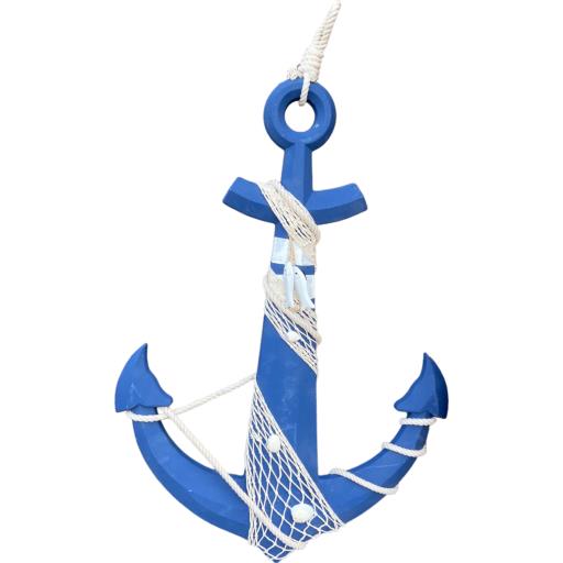 Blue Harbour Anchor Blue & White 