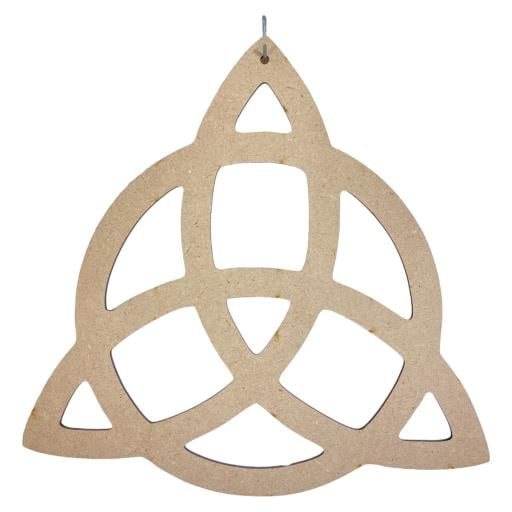 ZenN Triquetra Wooden Wall Logo Light Brown