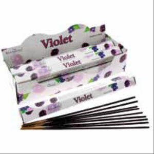 Stamford Violet Incense Sticks 9" 20 Sticks/Tube 6 Tubes/Box