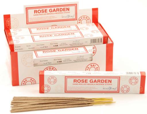 Stamford Masala Rose Garden Incense Sticks 15 Sticks 15 Sticks/ Pack 12 Packs/ Box