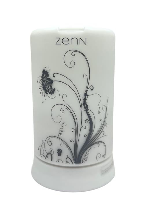 ZenN Electric Aroma Diffuser 100Ml5V Flower White Black Includes Adaptor & Measuring Cup