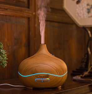 ZenN Electric Aroma Diffuser 300Ml 24V Light Wood Light Brown Includes Adaptor & Measuring Cup