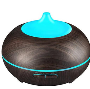 ZenN Electric Aroma Diffuser 500Ml 14W Dark Wood Mist Capacity: 30Ml/H Including Adaptor & Measuring Cup