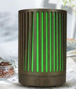 ZenN Electric Aroma Diffuser 100Ml 7W Lines Dark Wood Mist Capacity: 30Ml/H Including Adaptor & Measuring Cup