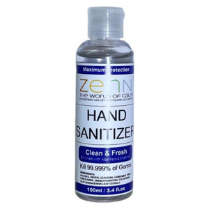 Hand Sanitizer Gel and Face Masks Zenn Hand Sanitizer 100Ml/ 3.38 Oz 75% Alcohol With Aloe Vera