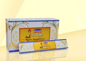 Satya "Nag Champa" Jasmine Natural Incense Sticks 15G 15 G/ Pack 12 Packs/ Box & Total 180G