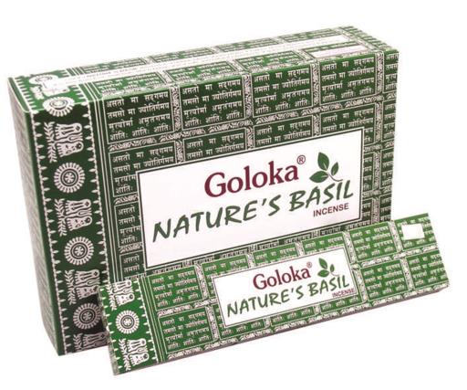 Goloka - Aid Charity while Enjoying Quality Nature'S Basil Incense Sticks 15G 7.8