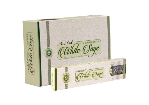 Goloka - Aid Charity while Enjoying Quality White Sage Incense Sticks 15G 7.8