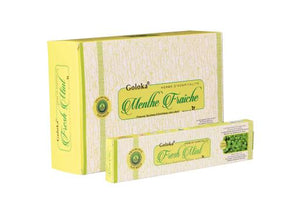 Goloka - Aid Charity while Enjoying Quality Fresh Mint Incense Sticks 15G 7.8" 15G/ Pack 12 Packs/ Box