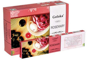 Goloka - Aid Charity while Enjoying Quality Aroma Rosemary Incense Sticks 15G 15G/ Pack 12 Packs/ Box