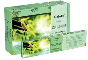 Goloka - Aid Charity while Enjoying Quality Aroma Cucumber Incense Sticks 15G 7.8" 15G/ Pack 12 Packs/ Box