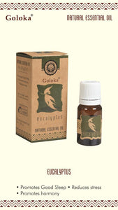 Goloka - Aid Charity while Enjoying Quality Eucalyptus Natural & Undiluted Essential Oil 10Ml/ Bottle 12 Bottles/ Box