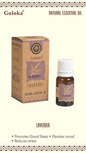 Goloka - Aid Charity while Enjoying Quality Lavender Natural & Undiluted Essential Oil 10Ml/ Bottle 12 Bottles/ Box