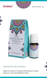 Goloka - Aid Charity while Enjoying Quality Madagascar Vanilla Aroma Oil 10Ml 10Ml/ Bottle 12 Bottles/ Box