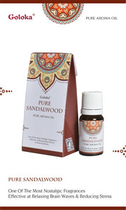 Goloka - Aid Charity while Enjoying Quality Pure Sandalwood Aroma Oil 10Ml/ Bottle 12 Bottles/ Box