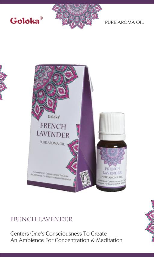 Goloka - Aid Charity while Enjoying Quality French Lavender Aroma Oil 10Ml/ Bottle 12 Bottles/ Box