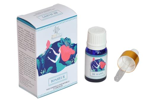 Goloka - Aid Charity while Enjoying Quality Be Happy Natural & Undiluted Essential Oil 10Ml 10Ml/ Bottle 12 Bottles/ Box