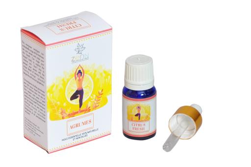 Goloka - Aid Charity while Enjoying Quality Citrus Fresh Natural & Undiluted Essential Oil 10Ml 10Ml/ Bottle 12 Bottles/ Box