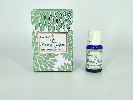 Goloka - Aid Charity while Enjoying Quality Precious Jasmin Natural & Undiluted Essential Oil 10Ml 10Ml/ Bottle 12 Bottles/ Box