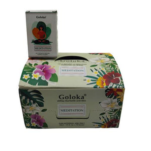 Goloka - Aid Charity while Enjoying Quality Meditation Natural & Undiluted Essential Oil Blend 10Ml 10Ml/ Bottle 12 Bottles/ Box