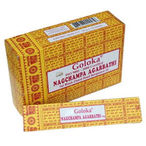 Goloka - Aid Charity while Enjoying Quality Nag Champa Incense Sticks16G 7.8" 16 Sticks/ Pack 12 Packs/ Box