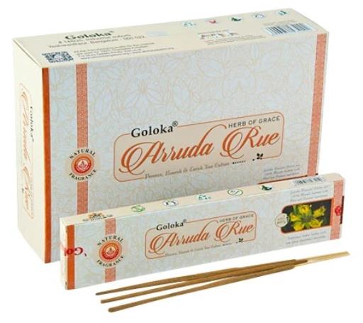 Goloka - Aid Charity while Enjoying Quality Arruda Incense Sticks 15G 15G/ Pack 12 Packs/ Box