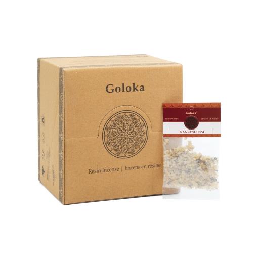 Goloka - Aid Charity while Enjoying Quality Frankincense (Loban) Resin 15G 24 Packs/ Display Box