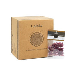 Goloka - Aid Charity while Enjoying Quality White Sage Resin 15G 24 Packs/ Display Box