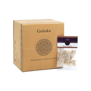 Goloka - Aid Charity while Enjoying Quality Frank-Myrrh Resin 15G 24 Packs/ Display Box