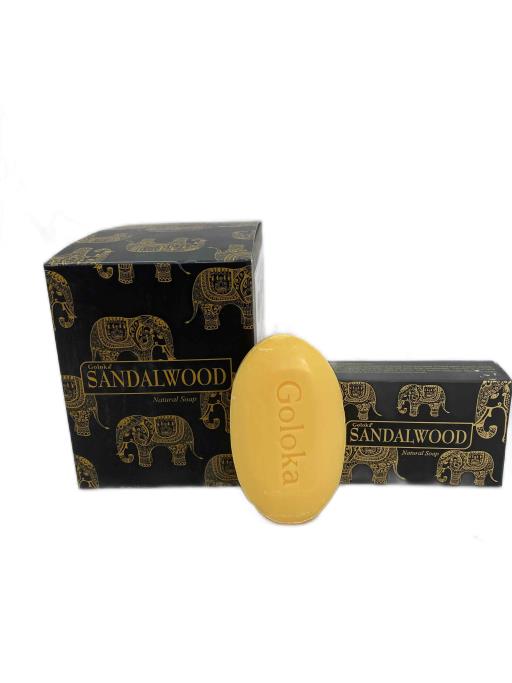 Goloka - Aid Charity while Enjoying Quality Sandalwood Natural Soap 75G 1 Soap Bar/ Inner Box