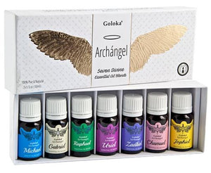 Goloka - Aid Charity while Enjoying Quality Seven Archangel Essential Oil Blend Gift Pack 10Ml/ Bottle 7 Bottles/ Box