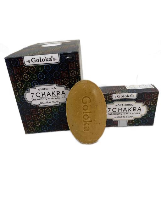 Goloka - Aid Charity while Enjoying Quality 7 Chakra Natural Soap 75G 1 Soap Bar/ Inner Box