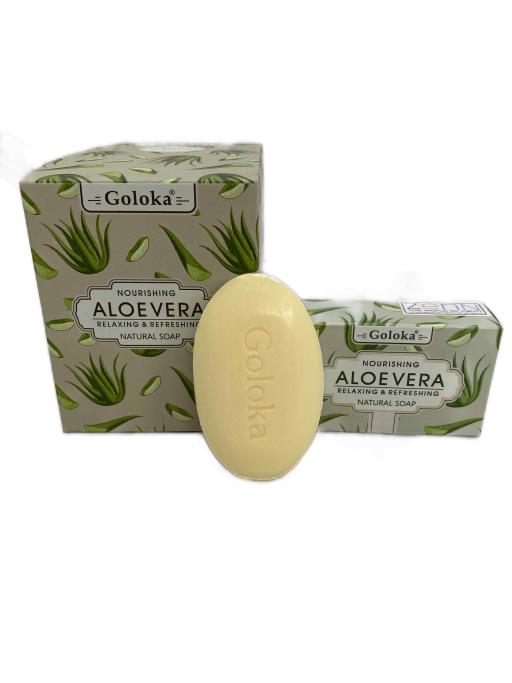 Goloka - Aid Charity while Enjoying Quality Aloe Vera Natural Soap 75G 1 Soap Bar/ Inner Box