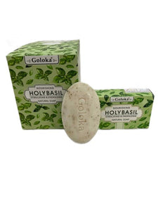 Goloka - Aid Charity while Enjoying Quality Holy Basil Natural Soap 75G 1 Soap Bar/ Inner Box