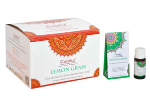 Goloka - Aid Charity while Enjoying Quality Lemon Grass Aroma Oil 10Ml 10Ml/ Bottle 12 Bottles/ Box