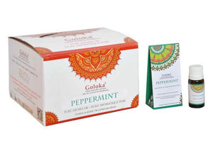 Goloka - Aid Charity while Enjoying Quality Peppermint Aroma Oil 10Ml 10Ml/ Bottle 12 Bottles/ Box