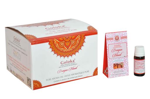 Goloka - Aid Charity while Enjoying Quality Dragon Blood Aroma Oil 10Ml/ Bottle 12 Bottles/ Box