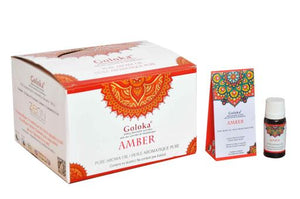 Goloka - Aid Charity while Enjoying Quality Amber Aroma Oil 10Ml 10Ml/ Bottle 12 Bottles/ Box