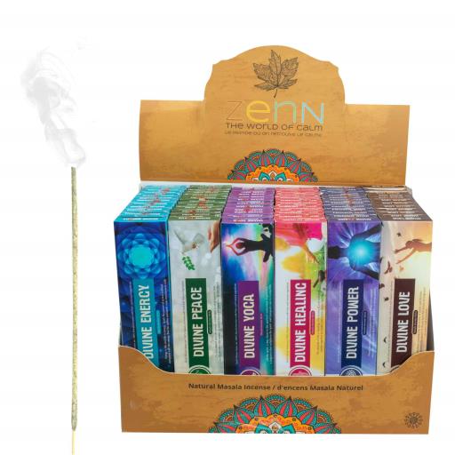 Goloka - Aid Charity while Enjoying Quality Zenn Divine Series 6 Doz 15G Display 