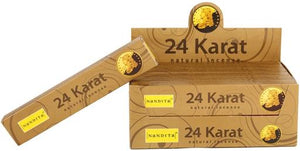 Nandita Fragrances 24 Karat Incense Sticks 15G 7.8" 15 G/ Pack 12 Packs/ Box