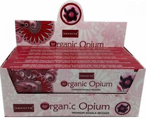 Nandita Fragrances Opium Incense Sticks 15G 7.8" 15 G/ Pack 12 Packs/ Display Box