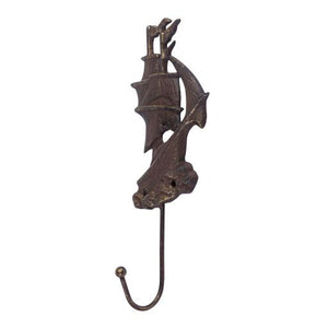 Blue Harbour Cast Iron Clothes Hanger Sailing Ship 