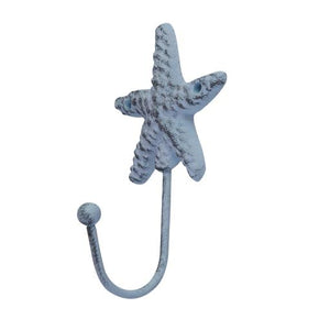 Blue Harbour Cast Iron Clothes Hanger Starfish White